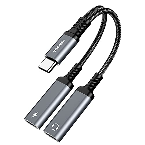 ZOOAUX USB C Splitter, Dual USB C Headphone and Charger Adapter,2-in-1 Type C Audio Dongle Cable with PD 60W Fast Charging Support Call Music for Pixel 4 3 XL, Galaxy S23 S22 S21, Xperia ZOOAUX USB C Splitter, Dual USB C Headphone and Charger Adapter,2-in-1 Type C Audio Dongle Cable with PD 60W Fast Charging Support Call Music for Pixel 4 3 XL, Galaxy S23 S22 S21, Xperia von ZOOAUX