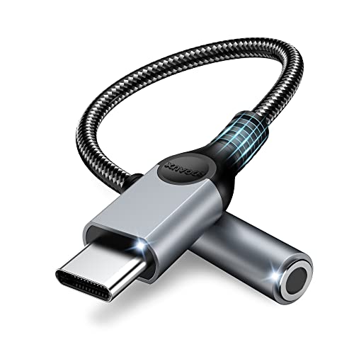 ZOOAUX USB C zu 3.5mm Klinke,USB C Aux Adapter zu Kopfhörer Jack Audio Adapter,USB C auf Klinke für Samsung Note20 S21 Ultra Note10 A80 Huawei P40/P30 Pro/P20,Pixel 4XL,OnePlus7,iPhone 15 von ZOOAUX