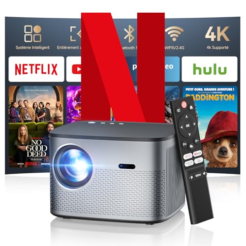 【Netflix Official & Android 13.0】 Smart Beamer Auto Focus/Trapezkorrektur 28000LM Beamer 4K Unterstützt, Full HD 1080P WiFi Bluetooth Smart Beamer, Beamer Heimkino/Outdoor Handy Projektor 【Netflix Official & Android 13.0】 Smart Beamer Auto Focus/Trapezkorrektur 28000LM Beamer 4K Unterstützt, Full HD 1080P WiFi Bluetooth Smart Beamer, Beamer Heimkino/Outdoor Handy Projektor von Zoomcat