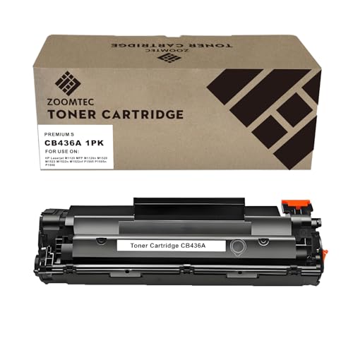 ZOOMTEC Sustitución para HP CB436A 36A Toner Cartuchos Pour HP Laserjet M1520 P1505 P1505n P1506 M1120 MFP M1120n MFP M1522 MFP M1522n MFP M1522nf MFP Impresora (1 Paquet) von ZOOMTEC