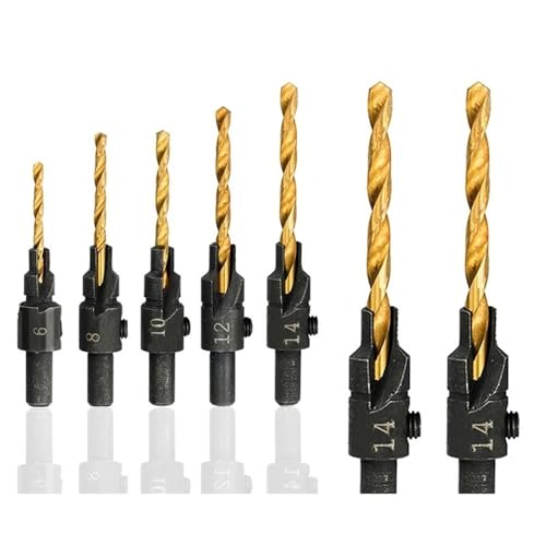 Stufenbohrer-Set, 5 Stück/Set, 6#, 8#, 10#, 12#, 14#, für Holz, Metall Stufenbohrer-Set, 5 Stück/Set, 6#, 8#, 10#, 12#, 14#, für Holz, Metall von ZOOPH