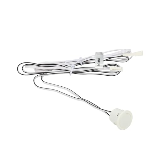 LED-Touch-Dimmer zum Einbau, 12 V, 24 V, 4 A, mit Kabel DC Jack 5,5 x 2,1 mm, Steuerung der Beleuchtung mit Speicherfunktion (weiß) von ZOREI