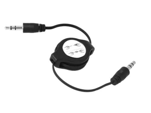 ZOREI Audiokabel Klinke 3.5 männlich, Klinkenkabel 3,5 mm, einziehbar, Verlängerung 80 cm von ZOREI