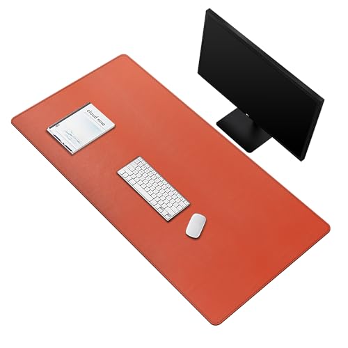 ZORESYN 3XL Große Mauspad(100cm x 50cm) - PU Leder Erweiterte Große Gaming Mauspad Schreibtischmatte - Rutschfeste Basis und wasserdichte Schreibtischmatte für Tastatur und verlängertes Mauspad von ZORESYN