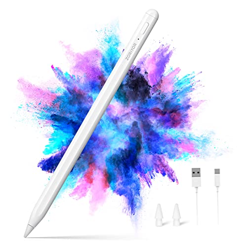 ZORIYOR S1C Stylus Stift für iPadmit Palm Rejection, Active Pencil Kompatibel mit (2018-2022) iPad Pro/iPad/iPad Mini/iPad Air,Stylus Pencils Kompatibel mit iPad von ZORIYOR