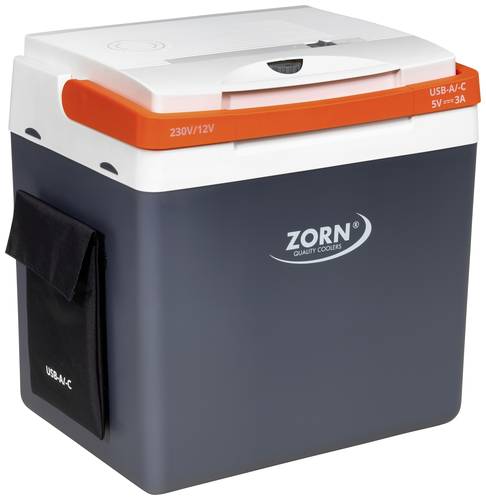 ZORN Z 26 LNE Kühlbox & Heizbox EEK: E (A - G) Thermoelektrisch 12 V, 230 V/AC Weiß/Schwarz, Orang von ZORN