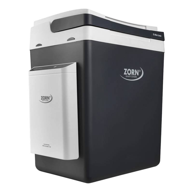 ZORN ZE32 12/230V LNP K?hlbox | starke Isolierung | 30 Liter F?llvolumen | Mobil | 12 V-Anschlussleitung f?r Auto | Lithium-Ionen Power Akku mit 20800 mAh von ZORN