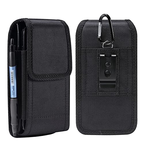 Handy-Holster für iPhone 12 13 14 15 Pro Max 7 8 15 Plus, Gürtelclip-Holster für Samsung S23, S22, S21, S20 Ultra, robuste Handytasche mit Halterung, Tragetasche, 2 Taschen von ZORSOME