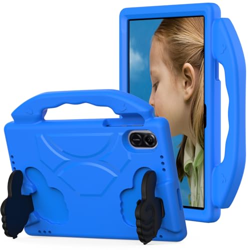 Kinder-Schutzhülle für Honor Pad X9/Pad X8 Pro 28,4 cm (11 Zoll) (2023)/X8a 11 Zoll, leicht, EVA, kinderfreundlich, stoßfest, niedlich, mit Griff, Ständer, robuste Abdeckung, Blau von ZORSOME