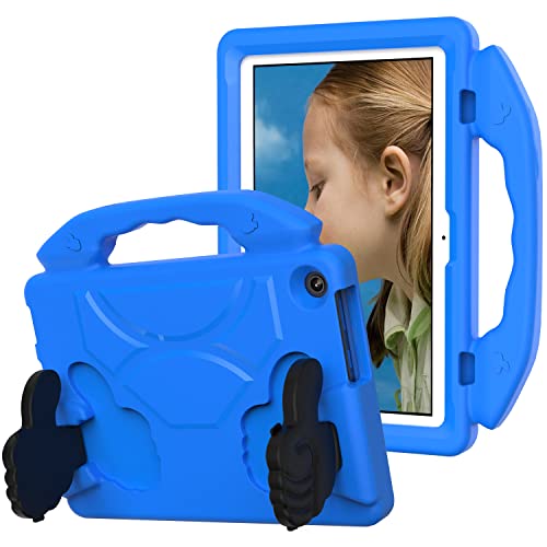 Kinder-Schutzhülle für Samsung Galaxy Tab S6 Lite 10,4 Zoll (SM-P610/P613/P615/P619), leicht, EVA, kinderfreundlich, stoßfest, niedlich, mit Griff, Ständer, robuste Abdeckung, Blau von ZORSOME