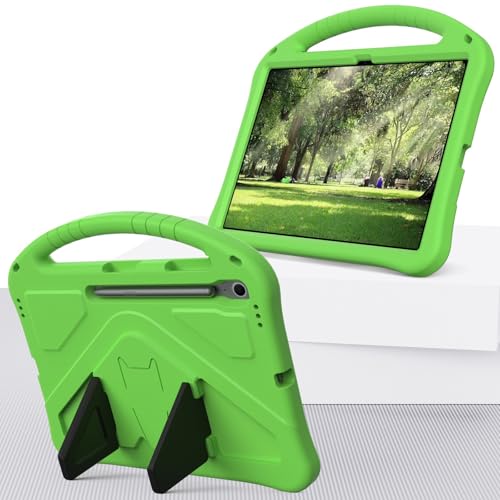 Kompatibel mit Samsung Galaxy Tab S10 FE Plus 13,3 Zoll SM-X620/X626B 2025 Tablet-Hülle für Kinder – langlebig, leicht, EVA, stoßfest, mit Griff, Grün Kompatibel mit Samsung Galaxy Tab S10 FE Plus 13,3 Zoll SM-X620/X626B 2025 Tablet-Hülle für Kinder – langlebig, leicht, EVA, stoßfest, mit Griff, Grün von ZORSOME