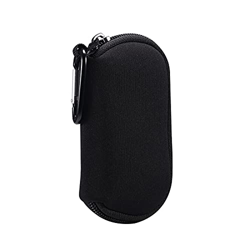 Neoprenhülle für Kopfhörer, Tragetasche, Ohrhörer, Tragetasche, Aufbewahrungstasche für Kopfhörer, Mini-Tasche für kabellose Ohrhörer, Airpods, Bluetooth-Headset-Hülle mit Karabiner von ZORSOME