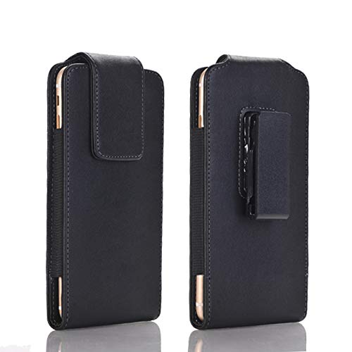 Premium Leder-Gürtelclip-Tasche für iPhone 12 Pro Max,11 Pro Max,Xs Max,8 Plus,7 Plus,6 Plus,6 Plus,6S Plus,Handytasche,Magnetverschluss. von ZORSOME