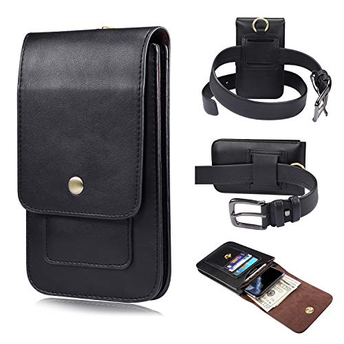 Premium-Leder-Gürtelholster mit Clip für iPhone XS Max, 11 Pro Max, 15 14 13 Pro, 6s Plus, 7 Plus, 8 Plus, für Samsung Galaxy Note10, S20, S10, S10e, S9, S8, S7, S7edge für Herren Geldbörse von ZORSOME