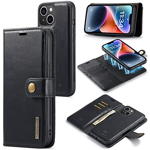 ZORSOME DG.MING Schutzhülle für iPhone 14 Plus, echtes Leder, abnehmbare 2-in-1-Schutzhülle, Schwarz ZORSOME DG.MING Schutzhülle für iPhone 14 Plus, echtes Leder, abnehmbare 2-in-1-Schutzhülle, Schwarz von ZORSOME
