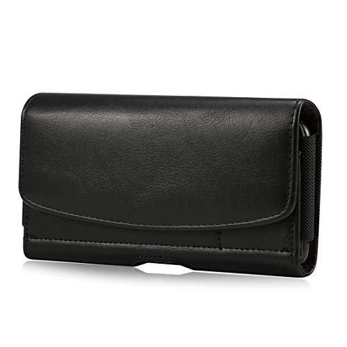 ZORSOME Für iPhone SE2 8 7 6/6S, Premium-Leder-Gürteltasche mit Clip, Handytasche, Gürtelhalter für Samsung Galaxy S4/J7–2017, integrierter Ausweishalter. von ZORSOME