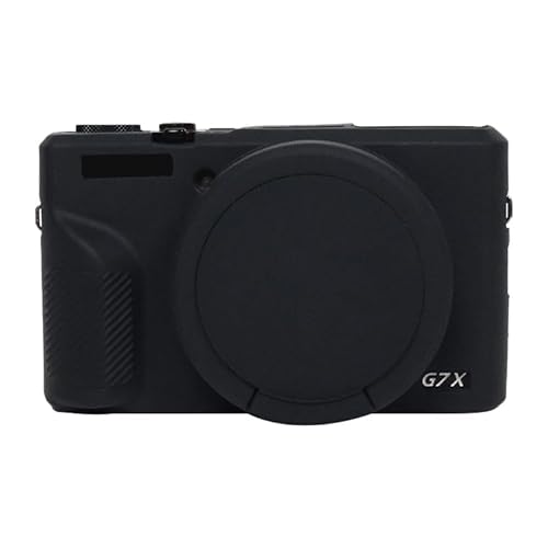 ZORSOME Kameratasche für Canon PowerShot G7 X Mark III / G7X3, Silikon-Gummi, Kameragehäuse, Schutzhülle für Canon PowerShot G7 X Mark III / G7X3, Schwarz von ZORSOME