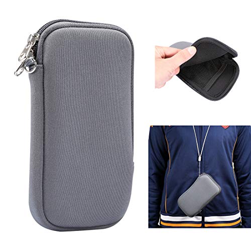 ZORSOME Neopren-Handytasche für iPhone 12 Mini (5,4), SE 2020,11 Pro, XS, X, 8, 6, 5,4 cm (8,6,2 Zoll), Universal-Handy-Schutzhülle mit Reißverschluss, Umhängebänder, Grau von ZORSOME