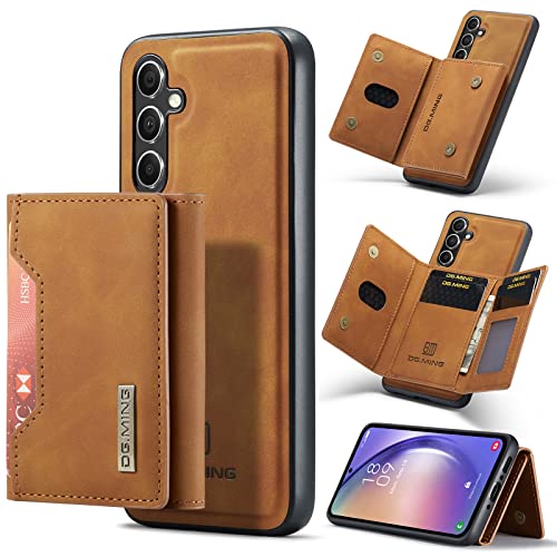 ZORSOME Schutzhülle für Samsung Galaxy A54 5G, 2-in-1 abnehmbare Lederhülle für Samsung Galaxy A54 5G, magnetische Brieftaschen-Schutzhülle mit Ständer + Kartenhalter, Braun von ZORSOME