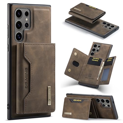 ZORSOME Schutzhülle für Samsung Galaxy S24 Ultra, 2-in-1 abnehmbare Leder-Klapphülle mit Ständer, Kartenhalter (Kaffee) ZORSOME Schutzhülle für Samsung Galaxy S24 Ultra, 2-in-1 abnehmbare Leder-Klapphülle mit Ständer, Kartenhalter (Kaffee) von ZORSOME