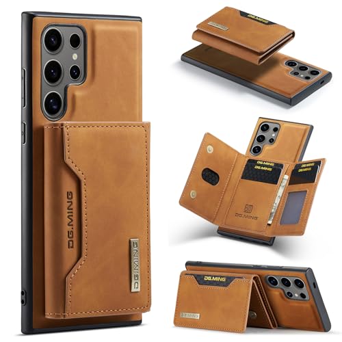ZORSOME Schutzhülle für Samsung Galaxy S24 Ultra, 2-in-1, abnehmbare Leder-Schutzhülle mit Ständer und Kartenfach, Braun ZORSOME Schutzhülle für Samsung Galaxy S24 Ultra, 2-in-1, abnehmbare Leder-Schutzhülle mit Ständer und Kartenfach, Braun von ZORSOME