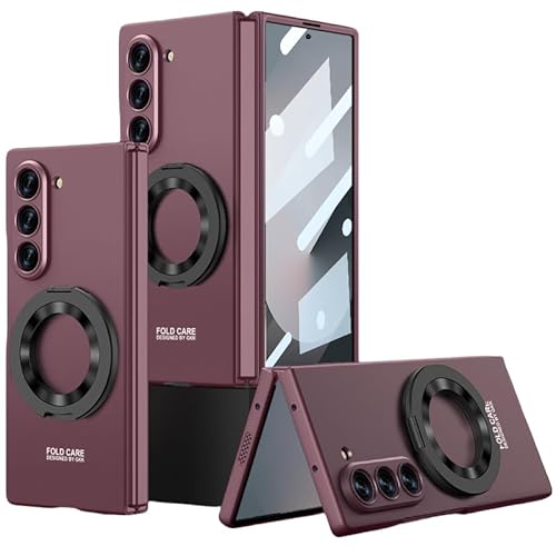 ZORSOME Slim-Fit-Schutzhülle für Samsung Galaxy Z Fold 6, integrierter Displayschutz, magnetischer Ständer, ultradünn, robustes Polycarbonat, vollständige Schutzhülle für Samsung Galaxy Z Fold 6 5G von ZORSOME