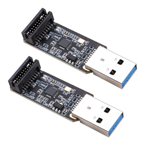 ZORZA Hochgeschwindigkeits-EMMC-USB-3.0-Adapter, V2-Speicherkarten, MicroSD- und TF-Kartenleser, Modul-Programmierer für hervorragende Datenübertragung, 2 Stück ZORZA Hochgeschwindigkeits-EMMC-USB-3.0-Adapter, V2-Speicherkarten, MicroSD- und TF-Kartenleser, Modul-Programmierer für hervorragende Datenübertragung, 2 Stück von ZORZA