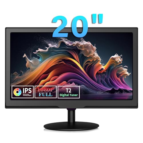 TV 20 Zoll, Kleiner Fernseher mit digitalem T2-Tuner H.256 Freeview-Empfänger, 12 Volt TV, eingebauter HDMI, USB, RCA, VGA-Eingänge, geeignet für Schlafzimmer,Wohnwagen TV 20 Zoll, Kleiner Fernseher mit digitalem T2-Tuner H.256 Freeview-Empfänger, 12 Volt TV, eingebauter HDMI, USB, RCA, VGA-Eingänge, geeignet für Schlafzimmer,Wohnwagen von ZOSHING