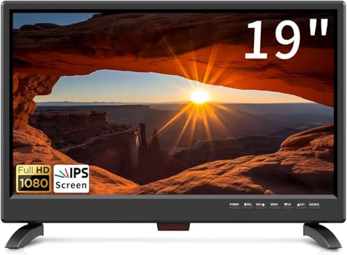 ZOSHING TV 19 Zoll,Kleiner IPS Full 1080p Fernseher, Built-in Digital Tuner T2, HDMI, USB Input, AC Power/12 V Automotive Cables- for Caravans-Schlafzimmer ZOSHING TV 19 Zoll,Kleiner IPS Full 1080p Fernseher, Built-in Digital Tuner T2, HDMI, USB Input, AC Power/12 V Automotive Cables- for Caravans-Schlafzimmer von ZOSHING