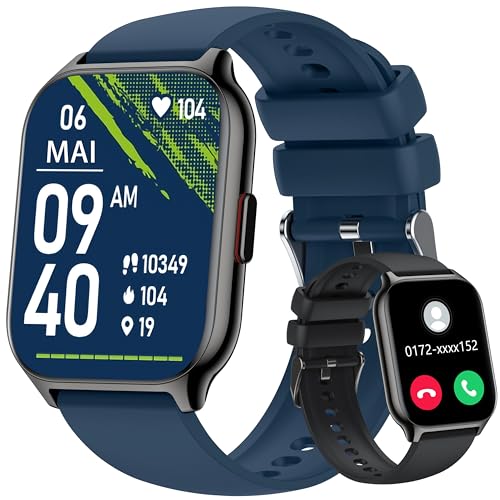 ZOSKVEE Smartwatch für Damen Herren, Fitnesstracker 2 Zoll Touch-Farbdisplay mit Telefonfunktion, Armbanduhr Blutdruckmessung Herzfrequenz Schlafmonitor SpO2, Sportuhr Schrittzähler für Android iOS ZOSKVEE Smartwatch für Damen Herren, Fitnesstracker 2 Zoll Touch-Farbdisplay mit Telefonfunktion, Armbanduhr Blutdruckmessung Herzfrequenz Schlafmonitor SpO2, Sportuhr Schrittzähler für Android iOS von ZOSKVEE
