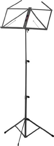 Stabiler Notenständer schwarz mit Tasche höhenverstellbar Stabiler Notenständer schwarz mit Tasche höhenverstellbar von ZOUNDHOUSE