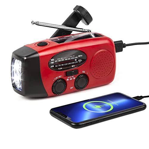 Solar Notfall Radio, ZOVCAL Kurbelradio mit handyladefunktion NOAA Haus und Camping Wetter-Radio mit AM/FM, Dynamo Taschenlampe Kurbelradio, SOS-Alarm, Tragbare und Wiederaufladbar Kurbelradio Solar Notfall Radio, ZOVCAL Kurbelradio mit handyladefunktion NOAA Haus und Camping Wetter-Radio mit AM/FM, Dynamo Taschenlampe Kurbelradio, SOS-Alarm, Tragbare und Wiederaufladbar Kurbelradio von ZOVCAL