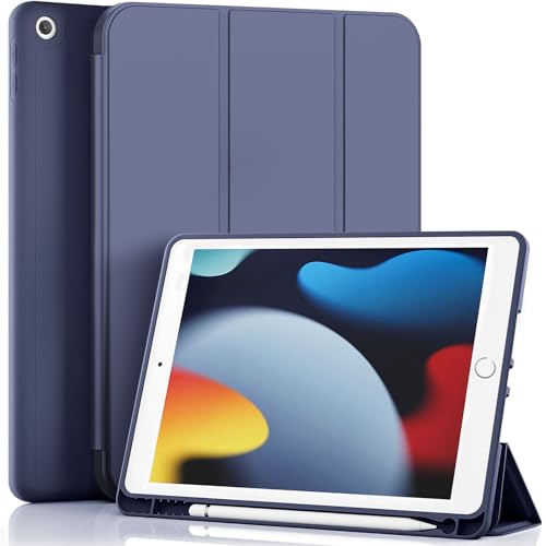 ZOVEEK iPad 9. / 8. / 7. Generation 10,2 Zoll Hülle mit Stifthalter, magnetisch, faltbarer Ständer, Abdeckung für iPad 25,9 cm (10,2 Zoll) 2021/2020/2019, 9. Generation iPad Smart Folio-Hülle von ZOVEEK