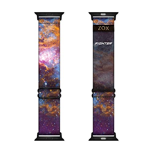 ZOX Apple Watch Armband – Fighter | Weiches, verstellbares Gummiband mit motivierenden Bestätigungen und schönen Kunstwerken – Geschenke für Männer, Frauen und Kinder (38/40/41 mm) von ZOX