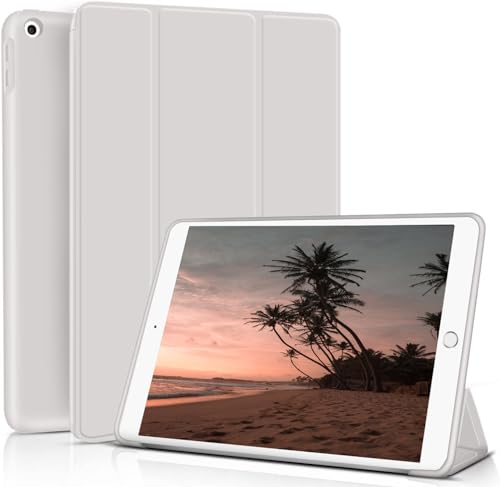 ZOYU Hülle für iPad 9. 8. 7. Generation 2021 2020 2019, Hülle für iPad 9/8/ 7, Automatischer Schlaf/Aufwachen, Slim Smart Folio Schutzhülle Case für i Pad 10,2 Zoll, Grau von ZOYU