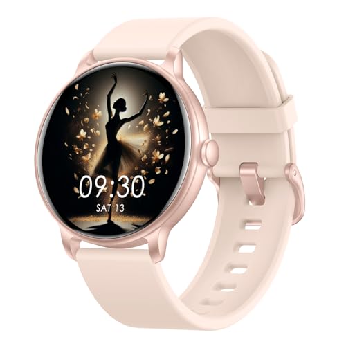 ZPPSNFIT Smartwatch Damen Herren, 1.43 Zoll AMOLED-Display Smart Watch mit Bluetooth Anrufe, Fitness Tracker mit Herzfrequenz Schlafmonitor, IP68 Wasserdicht Fitnessuhr für Android iOS von ZPPSNFIT