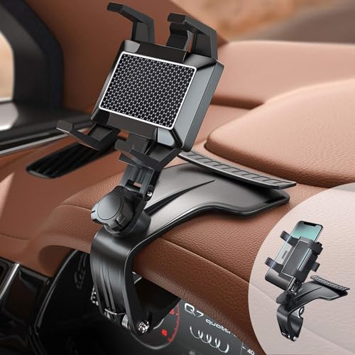 ZQYFCDZ Armaturenbrett Kfz-Handyhalterung, Multifunktionaler Armaturenbrett-Rückspiegel Kfz-Handyhalter mit 360-Grad-drehbarem verstellbarem Federclip, Geeignet für 4-7 Zoll Smartphones ZQYFCDZ Armaturenbrett Kfz-Handyhalterung, Multifunktionaler Armaturenbrett-Rückspiegel Kfz-Handyhalter mit 360-Grad-drehbarem verstellbarem Federclip, Geeignet für 4-7 Zoll Smartphones von ZQYFCDZ