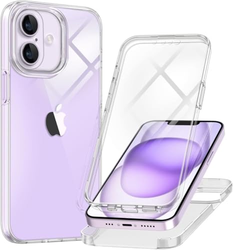 ZQYFCDZ Transparente Hülle für iPhone 16 - Ultra Dünn, Rundum Schutz 360°, Vergilbungsbeständig, Stoßfest und Kratzfest, Transparent ZQYFCDZ Transparente Hülle für iPhone 16 - Ultra Dünn, Rundum Schutz 360°, Vergilbungsbeständig, Stoßfest und Kratzfest, Transparent von ZQYFCDZ