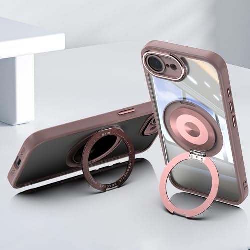 ZQYFCDZ Hülle für iPhone 16e 5G - Kameraschutz, TPU-Silikon-Material, 360° drehbarer Standfuß, stoßfest und Kratzfest, Rosa ZQYFCDZ Hülle für iPhone 16e 5G - Kameraschutz, TPU-Silikon-Material, 360° drehbarer Standfuß, stoßfest und Kratzfest, Rosa von ZQYFCDZ