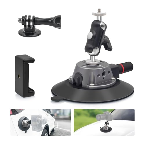 ZQZiQi 6″Kamera Saugnapfhalterung mit Kugelkopf Magic Arm und 1/4″Schraube,Saugnapf Halterung,Kamera Autohalterung,Saugnapfhalterung für Kamera/Action Kamera/Telefon ZQZiQi 6″Kamera Saugnapfhalterung mit Kugelkopf Magic Arm und 1/4″Schraube,Saugnapf Halterung,Kamera Autohalterung,Saugnapfhalterung für Kamera/Action Kamera/Telefon von ZQZiQi
