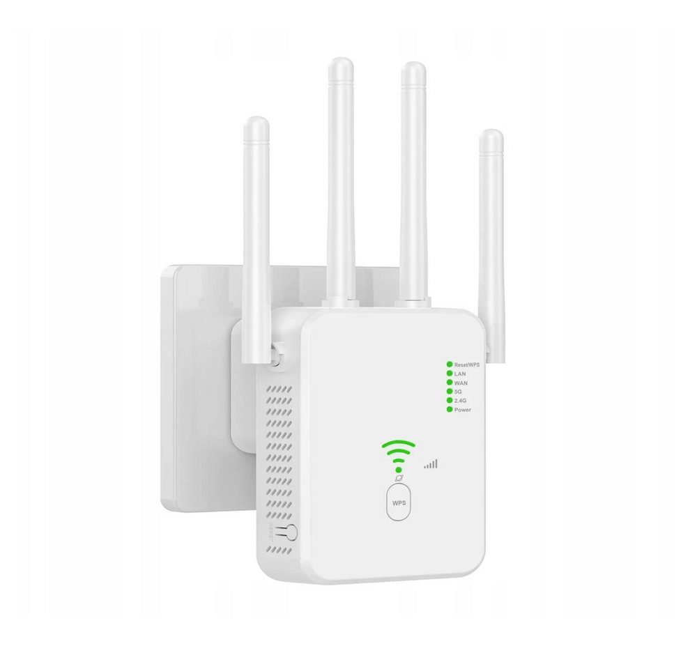 ZREE WLAN Verstärker 1200Mbit/s Dualband WLAN Repeater Extender WLAN-Router, mit WPS 2.4GHz & 5GHz ZREE WLAN Verstärker 1200Mbit/s Dualband WLAN Repeater Extender WLAN-Router, mit WPS 2.4GHz & 5GHz von ZREE