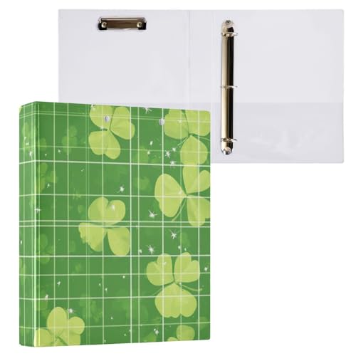 ZRWLUCKY Country Clovers Pattern 3-Ringe Notebook Binder 3.8 cm Binders with Pocket Cover 1/2 Packs School Supply 200 Sheets ZRWLUCKY Country Clovers Pattern 3-Ringe Notebook Binder 3.8 cm Binders with Pocket Cover 1/2 Packs School Supply 200 Sheets von ZRWLUCKY