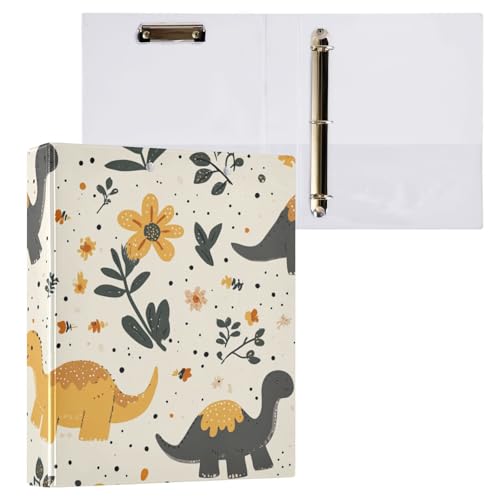 ZRWLUCKY Ordner mit 3 Ringen, 3 Ringen, 3,8 cm, mit Tascheneinband, 1/2er-Pack für Briefgröße (27,9 x 21,6 cm), 200 Blatt von ZRWLUCKY