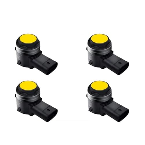 RüCkwäRtsparkhilfe Einparkhilfe Radar-Summer Für Octavia Für Superb Für Kamiq Für Fabia Für Slavia Auto Parken Sensor(Front 4 Yellow) von ZSQGHGH