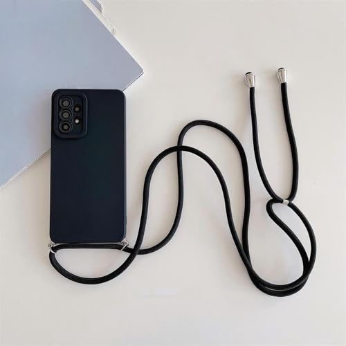 Crossbody-Lanyard-Silikonhülle für Samsung Galaxy A12 A51 A71 A22 4G 5G A03S M53 M52 M23 M33 A31 A21S A04 Kordelabdeckung, Schwarz, Für A71 4G Crossbody-Lanyard-Silikonhülle für Samsung Galaxy A12 A51 A71 A22 4G 5G A03S M53 M52 M23 M33 A31 A21S A04 Kordelabdeckung, Schwarz, Für A71 4G von ZSUFCBF