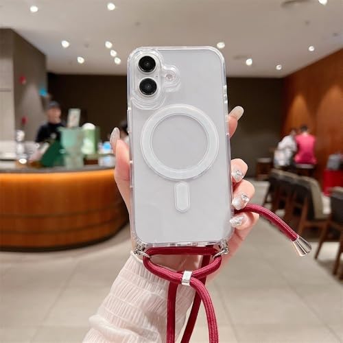 ZSUFCBF Crossboby Halskette Kordel Seil Klare magnetische Handyhülle für iPhone 16 12 13 14 15 Pro Max 11 XS 8 7 Plus Cover, X0, Für iPhone 16 Plus ZSUFCBF Crossboby Halskette Kordel Seil Klare magnetische Handyhülle für iPhone 16 12 13 14 15 Pro Max 11 XS 8 7 Plus Cover, X0, Für iPhone 16 Plus von ZSUFCBF