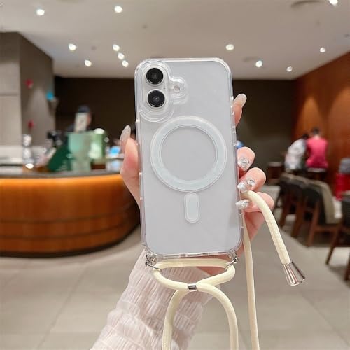 ZSUFCBF Crossboby Halskette Kordel Seil Klare magnetische Handyhülle für iPhone 16 12 13 14 15 Pro Max 11 XS 8 7 Plus Cover, X6, für iPhone 15Pro ZSUFCBF Crossboby Halskette Kordel Seil Klare magnetische Handyhülle für iPhone 16 12 13 14 15 Pro Max 11 XS 8 7 Plus Cover, X6, für iPhone 15Pro von ZSUFCBF