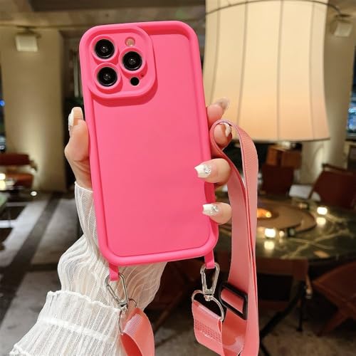 ZSUFCBF Crossbody Cord Rope Lanyard Halskette Hülle für iPhone 16 14 11 12 13 15 Pro Max XS X XR 8 7 Plus Stoßfeste weiche Silikonhülle, R rot, für iPhone 15 Plus ZSUFCBF Crossbody Cord Rope Lanyard Halskette Hülle für iPhone 16 14 11 12 13 15 Pro Max XS X XR 8 7 Plus Stoßfeste weiche Silikonhülle, R rot, für iPhone 15 Plus von ZSUFCBF