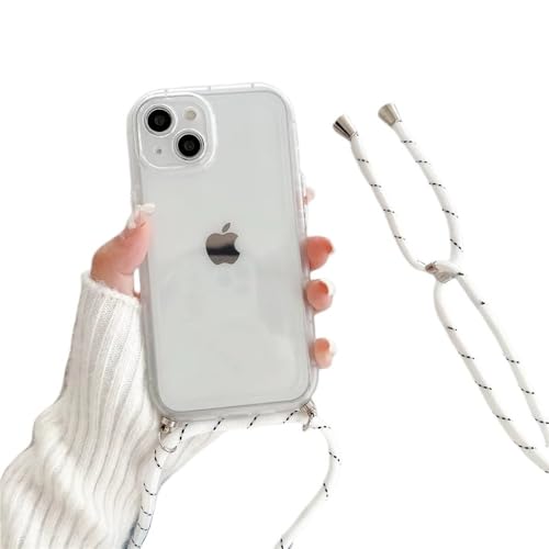 ZSUFCBF Crossbody-Halskette mit Lanyard, Candy, transparente, weiche Hülle für iPhone 15 13 14 12 11 Pro Max XS XR 7 8 Plus, transparent, stoßfest, für iPhone 14ProMax ZSUFCBF Crossbody-Halskette mit Lanyard, Candy, transparente, weiche Hülle für iPhone 15 13 14 12 11 Pro Max XS XR 7 8 Plus, transparent, stoßfest, für iPhone 14ProMax von ZSUFCBF