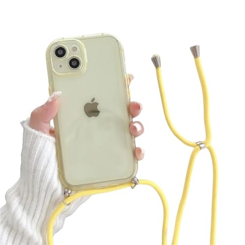 ZSUFCBF Crossbody-Halskette mit Lanyard, Candy, transparente, weiche Hülle für iPhone 15 13 14 12 11 Pro Max XS XR 7 8 Plus, transparente, stoßfeste Hülle, gelb, für iPhone 7 8 Plus ZSUFCBF Crossbody-Halskette mit Lanyard, Candy, transparente, weiche Hülle für iPhone 15 13 14 12 11 Pro Max XS XR 7 8 Plus, transparente, stoßfeste Hülle, gelb, für iPhone 7 8 Plus von ZSUFCBF